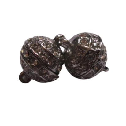 Brass clasp for necklace MG30-14mm-Silver