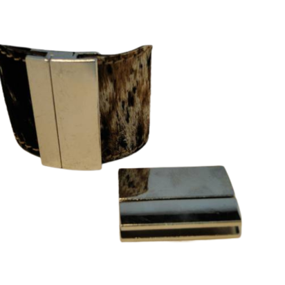 Zamac magnetic clasp: ZAML-70 40*3mm (Steel)