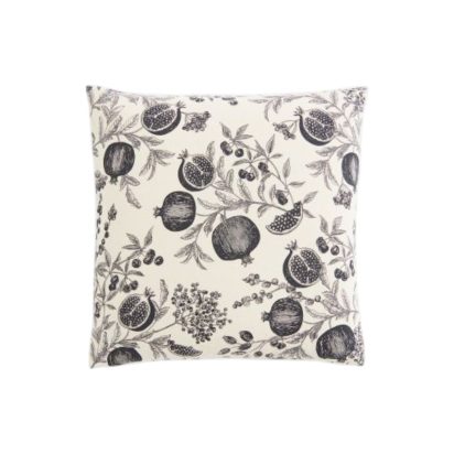 Cream Cotton Cushion with Pomegranate