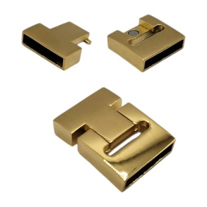 Stainless Steel Magnetic Clasp: MGST-119 20*4mm (gold)