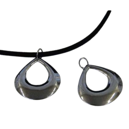 Stainless steel pendant: SSP-556 27x27MM (Steel)