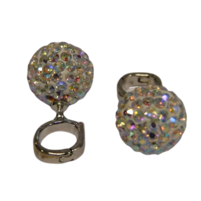 Shamballa Bead - 12mm - Crystal AB