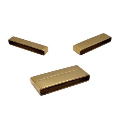 Stainless Steel Magnetic Clasp: MGST-105 30*2,5mm (Gold)