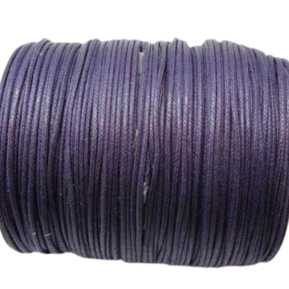 Wax Cotton Cords - 1mm - Dark Lavender
