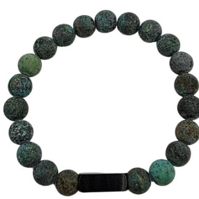 Serpentine Gemstone Bracelet: Style-529 (8mm)