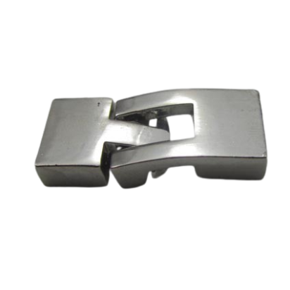 Zamak Hook Clasp: ZAML-24 10*3mm (steel matt)