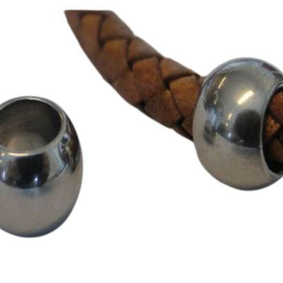 Stainless steel part for leather: SSP-61 7mm (Steel)