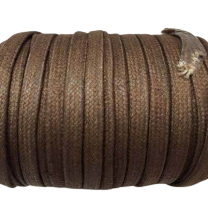 Flat Wax Cotton Cords - 3mm - Taupe