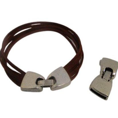 Zamak Snap Lock Clasp: ZAML53 13x3mm (Steel)