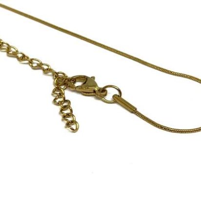 Soft Snake Chain Necklace - Gold - 1mm - Item 50