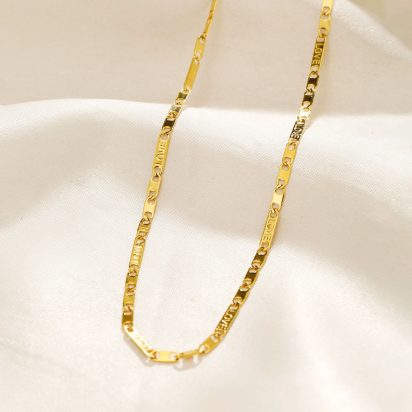 Gold Plated Stainless Steel Necklace - 505