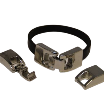 Zamak Snap Lock Clasp: MGL 57 2mm (Steel)