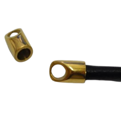 Stainless steel end cap: SSP 56 6mm (Gold)