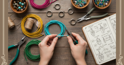 How to make easy round suede leather cord bracelet with magnetic clasps