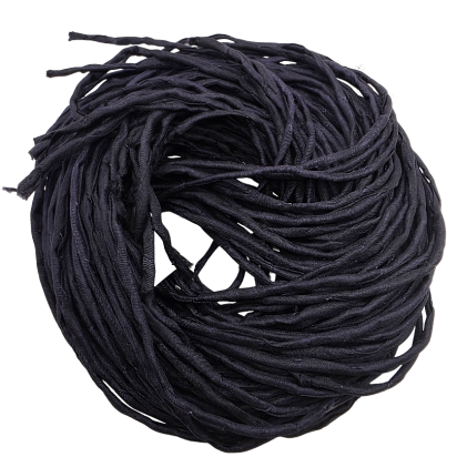 Silk Cords - Black - 2mm