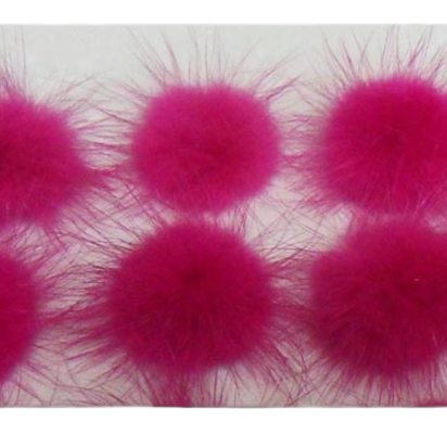 Mink Pom Pom Pink
