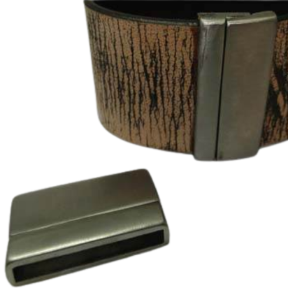 Stainless Steel Magnetic Clasp: MGST-229 30*3mm (Steel matt)