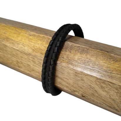 BRUGES BRAIDED STYLE - 11X6MM - BLACK