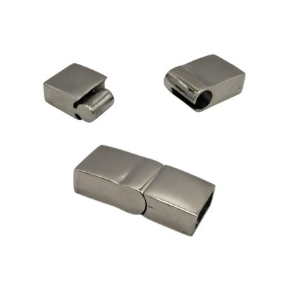 Stainless Steel Magnetic Clasp: MGST-146 8*4mm (Steel)