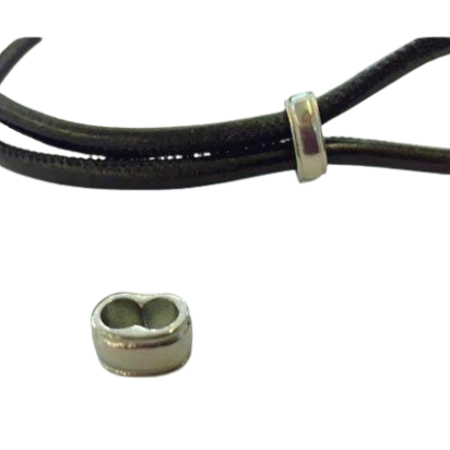 Stainless steel part for round leather: SSP-705 5mm (Steel)