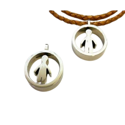 Stainless steel charm SSP-741-25mm-Steel