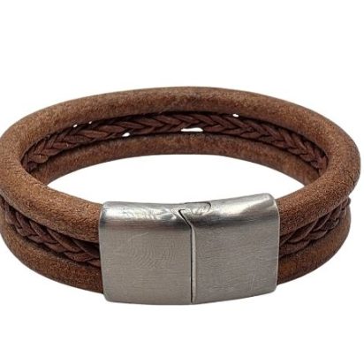 Combination Leather Bracelet - Style 224