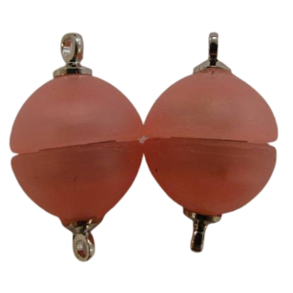 brass magnetic clasp-MG26-Pink-10mm