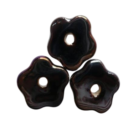 Ceramic beads - 29*5mm (Black AB)