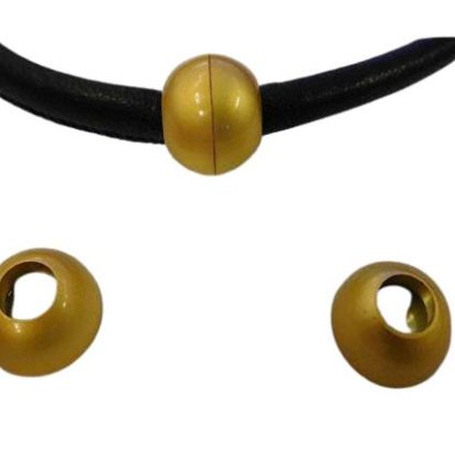 Zamak magnetic clasp: MGL 5 6mm (Gold Matt)