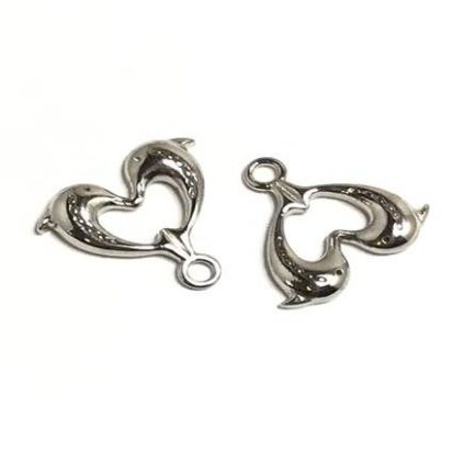 Stainless steel charm SSP-711-18*19mm-Steel