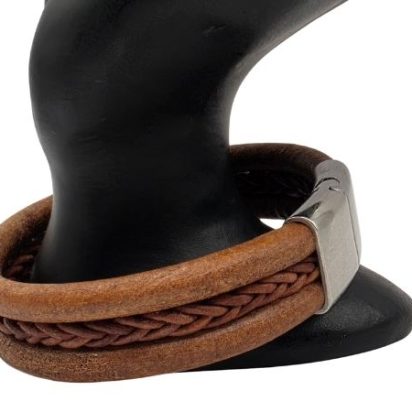 Combination Leather Bracelet - Style 224