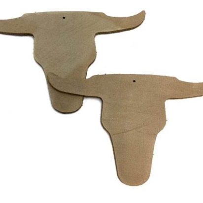 KC-Key Cord Buffalo Heads 8cm - Beige