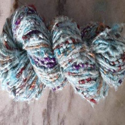 Rough-Silk-Light Firozi Banana Yarns