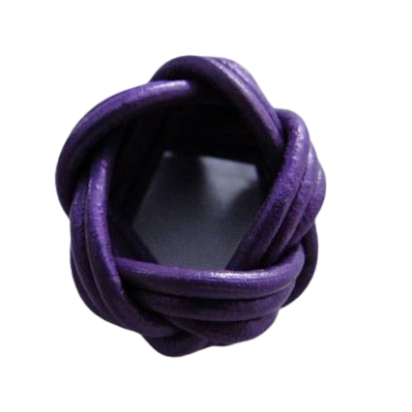 Leather Ring: 20mm (Purple)