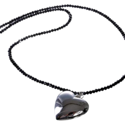 DC-GS-Black-Quartz-Long Necklace