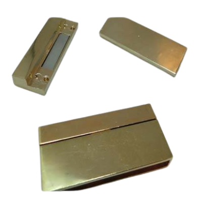 Zamak magnetic claps MGL-215-47*4mm-gold