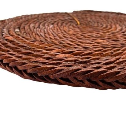 Montana Braided Leather Cord - 10mm - Tan