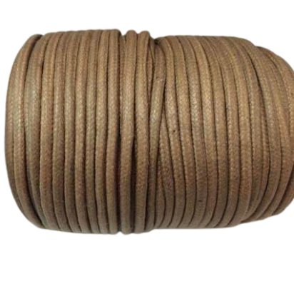 Round Wax Cotton Cords - 3mm  - Mustard