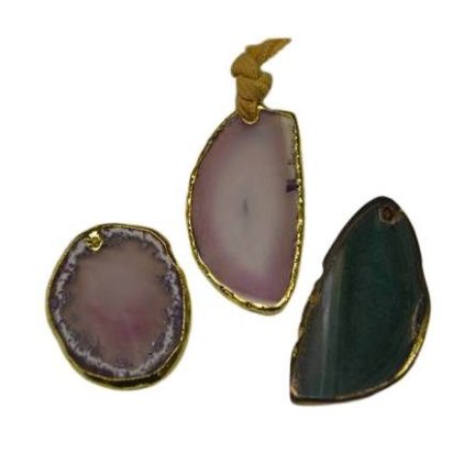 Semi Precious Stones Pendant: 24 (mixed)