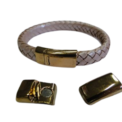 Zamak magnetic clasp: MGL-191 10*2.5mm (Gold)