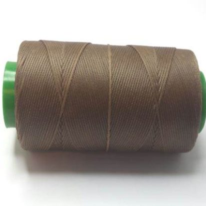 0.8mm-Nylon-Waxed-Thread-Medium Brown