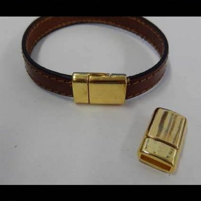 Zamak magnetic clasp: MGL-271 10*2.5mm (Gold)