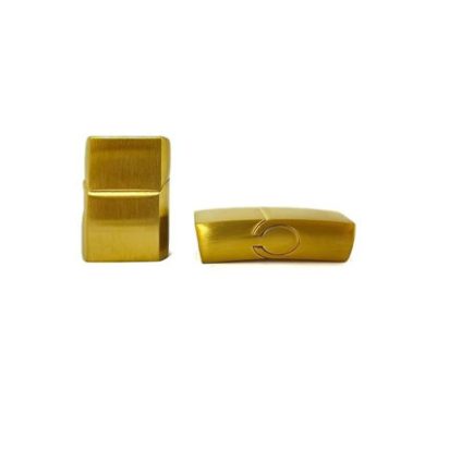 Stainless Steel Magnetic Clasp: MGST-32 12*6mm (gold matt)