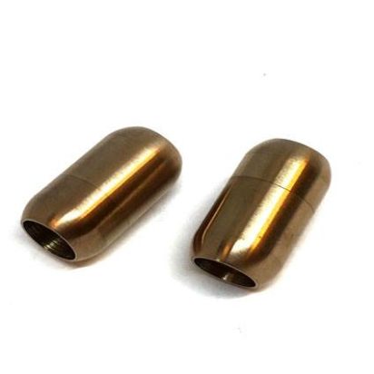 Stainless Steel Magnetic Clasp: MGST 03 8mm (Gold Matt)