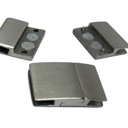 Stainless Steel Magnetic Clasp: MGST-111 20*3,5mm (steel matt)
