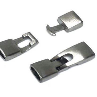 Stainless Steel hooks clasps: MGST-130 10*5mm (Matt Steel)
