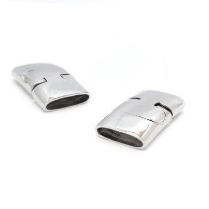 Stainless Steel Magnetic Clasp: MGST-140 12*4mm (steel)