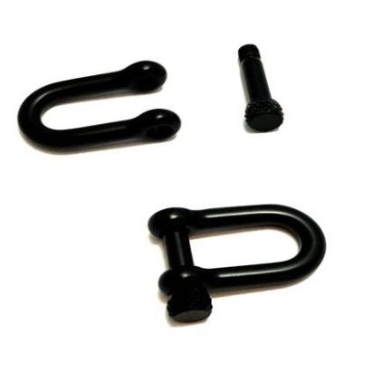 Stainless Steel Anchor Clasp,Black,MGST-241-25*22*8mm