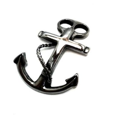 Stainless Steel Anchor Clasp: MGST 268 7mm (steel)