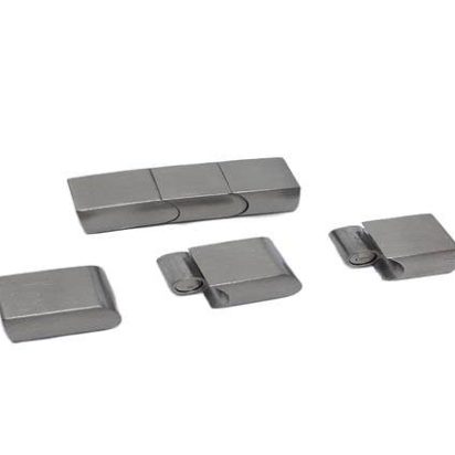 Stainless Steel Magnetic Clasp: MGST-279 11.5*6mm (steel matt)